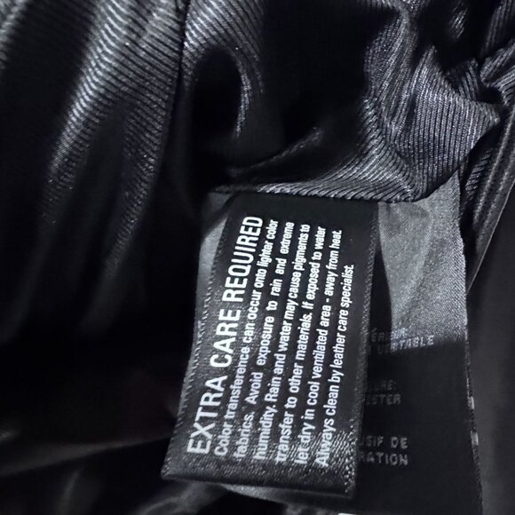 Marc New York Andrew Marc Womens Leather Motorcycle Jacket Black S NWT MSRP $350 - Picture 9 of 9